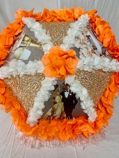 Custom Orange Wedding Parasol product image (1)