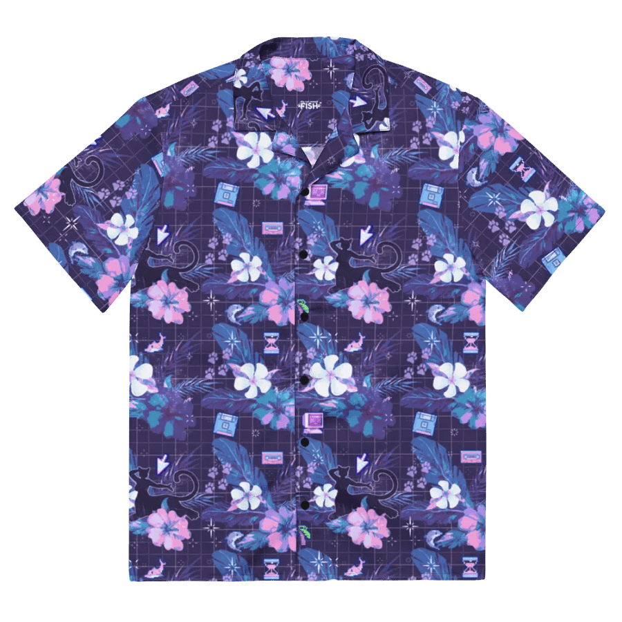 VapTAURwave Hawaiian Button-up Shirt product image (2)
