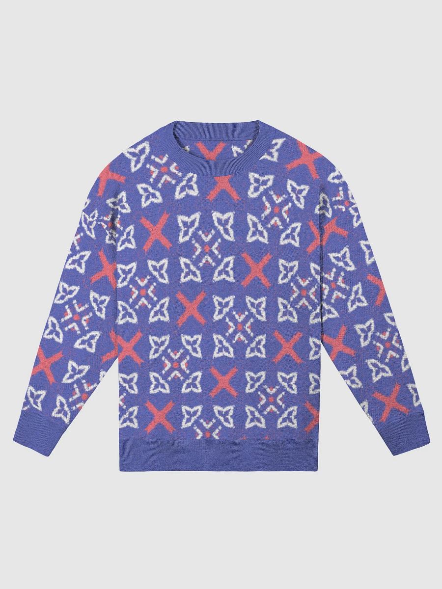 Cozy Jacquard Knit Relaxed Sweater product image (4)