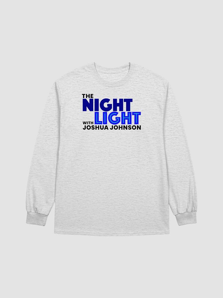 The Night Light Long Sleeved Shirt (black text) product image (1)