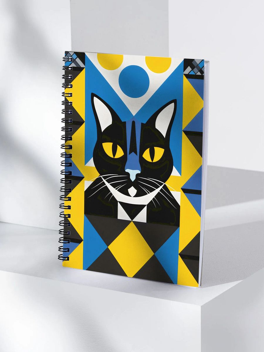 Geometric Cat Dreams Spiral Notebook product image (4)