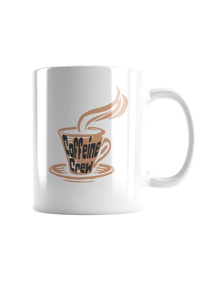 Caffeine Crew White Glossy Mug product image (1)