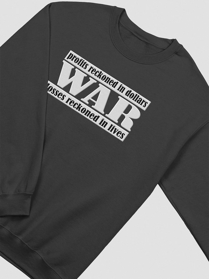 The Cost Of War - Gildan Classic Crewneck Sweatshirt (EMBROIDED) product image (1)