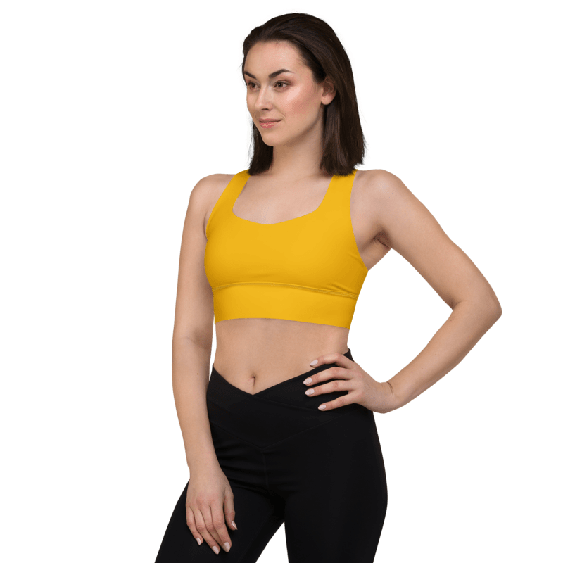 Plain Color Amber Longline Sports Bra product image (3)