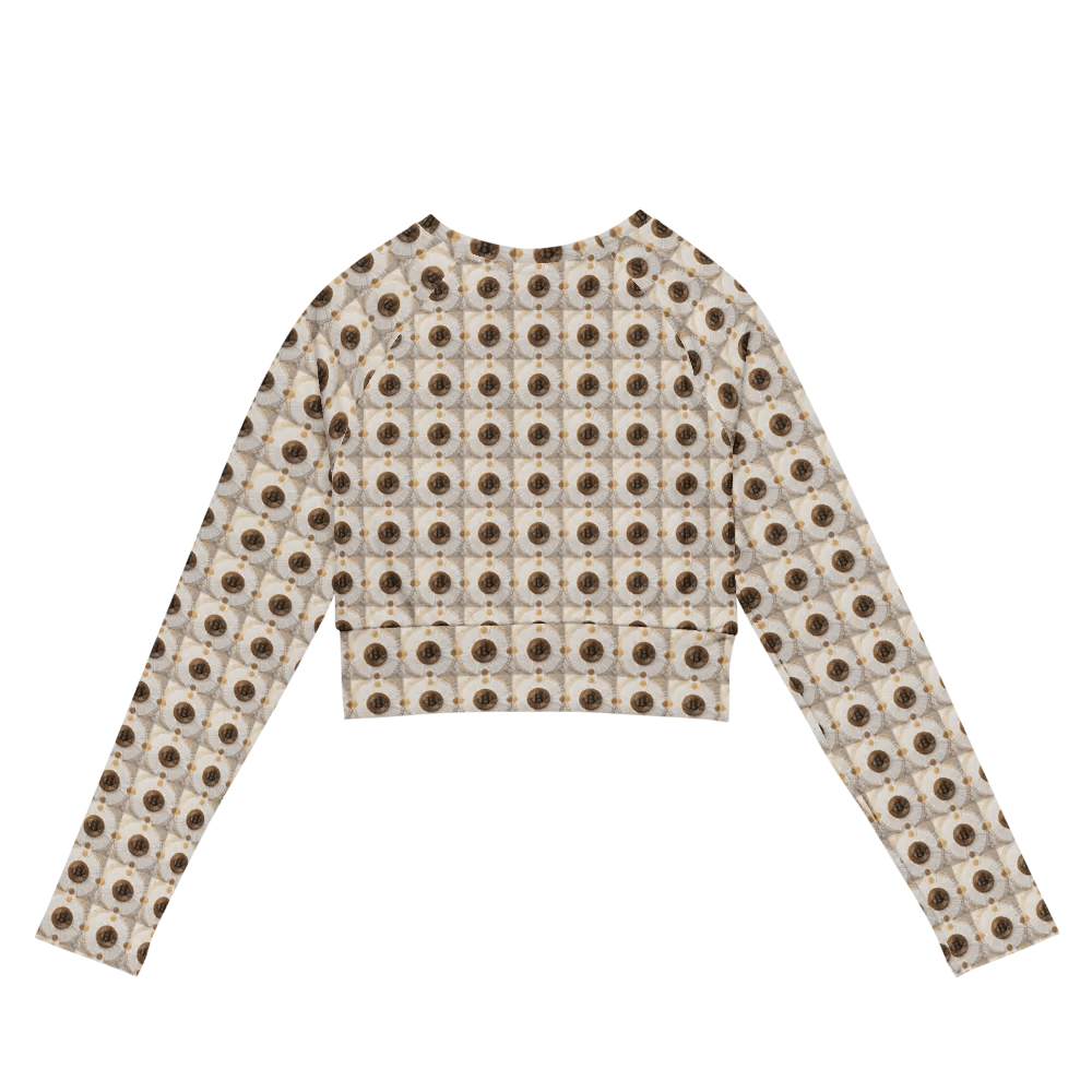 BTC Long Sleeve Crop Top white 2 product image (7)