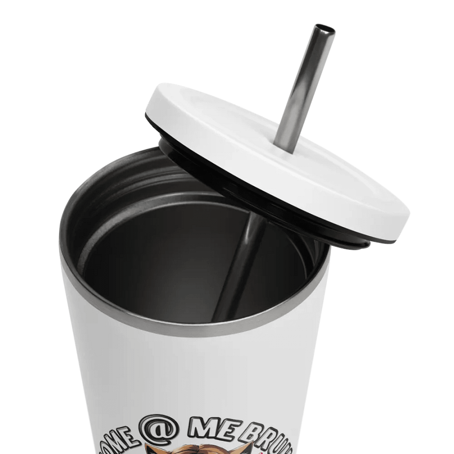 Childless Cat Lady 20 oz Tumbler Cup - White - Insulated Tumbler with a Straw product image (11)