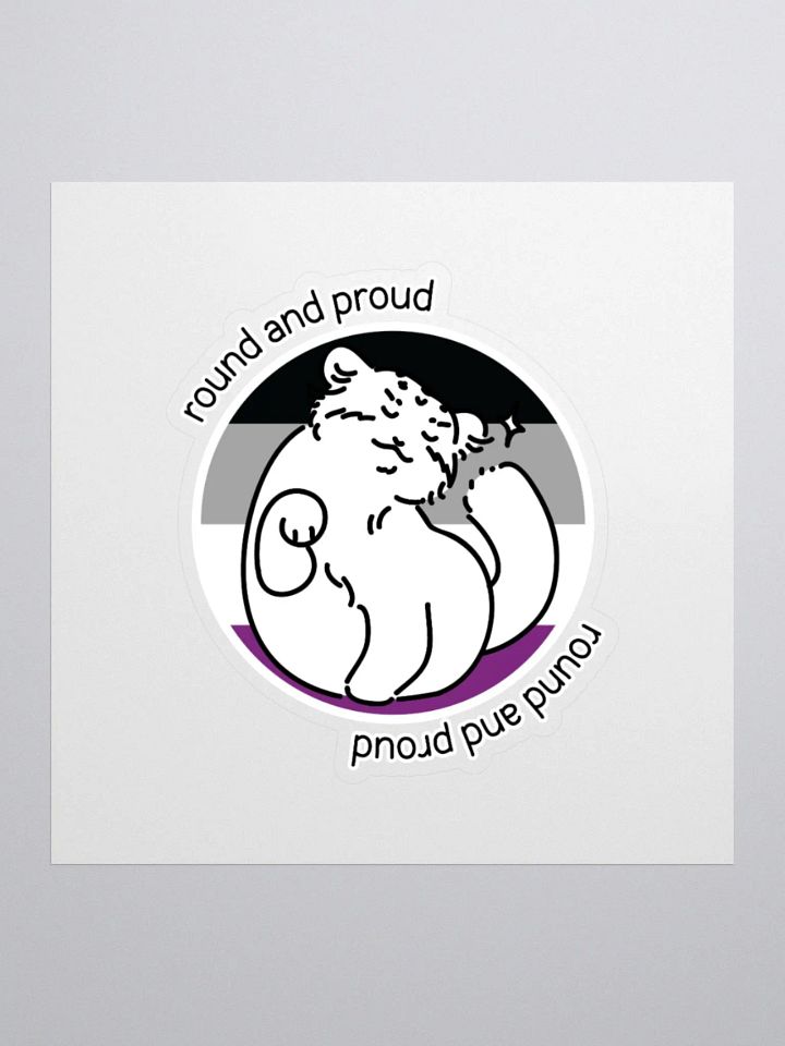Round and Proud Manul Asexual Version - Sticker product image (3)