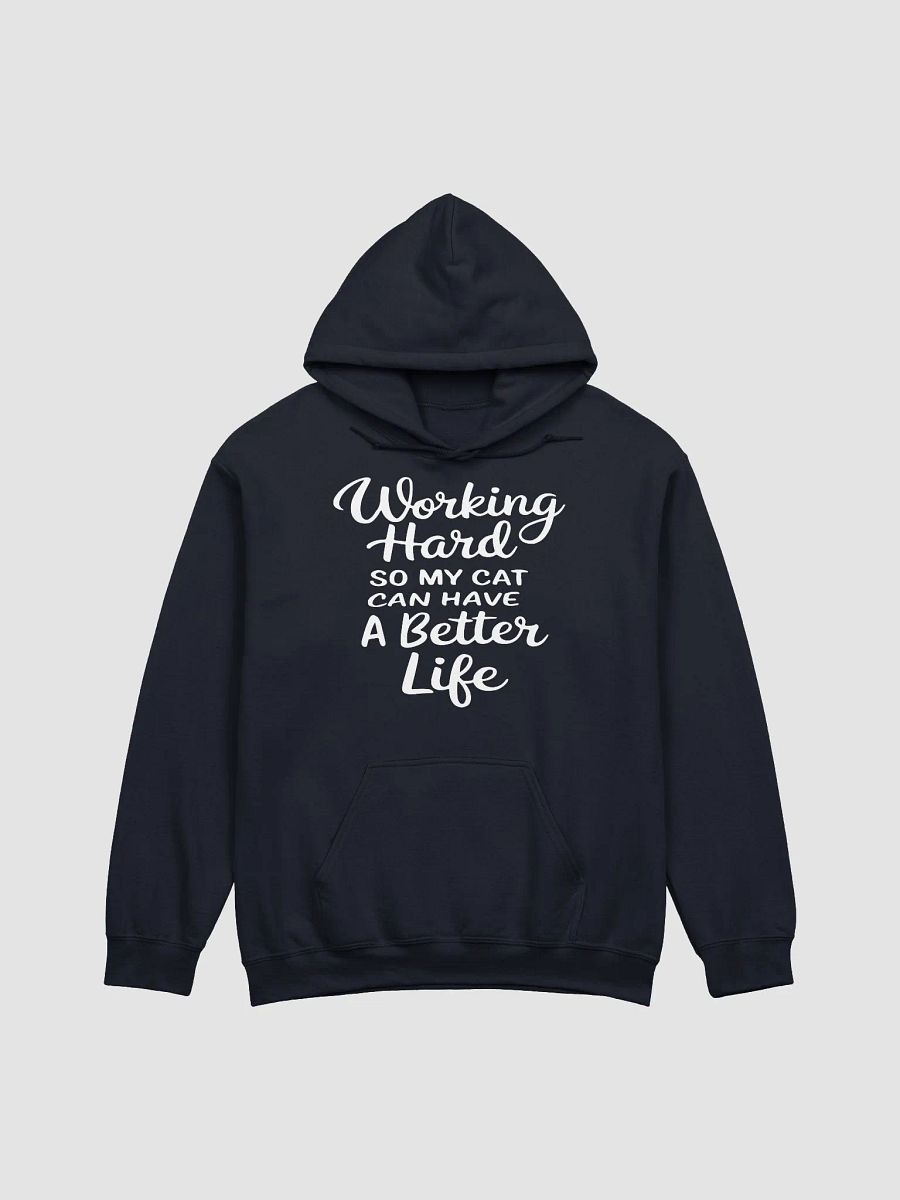 Working Hard So My Cat Lives Better Life Hoodie product image (5)