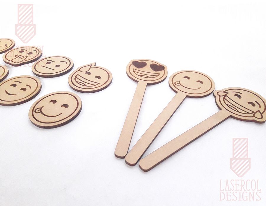 Emojis Set 1 - Laser Cut Files product image (4)