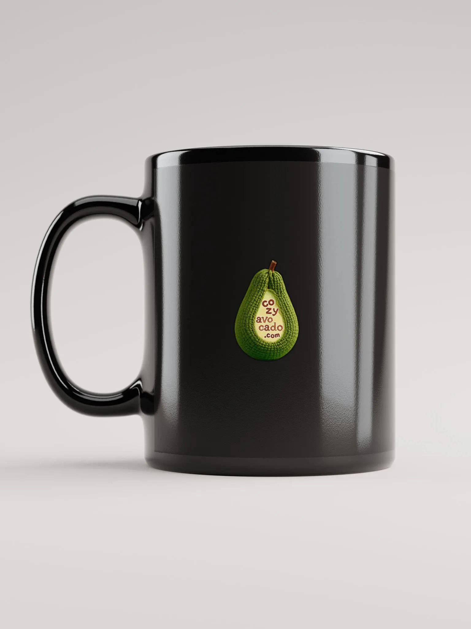 CozyAvocado Black Glossy Lettuce Mug #1 product image (6)