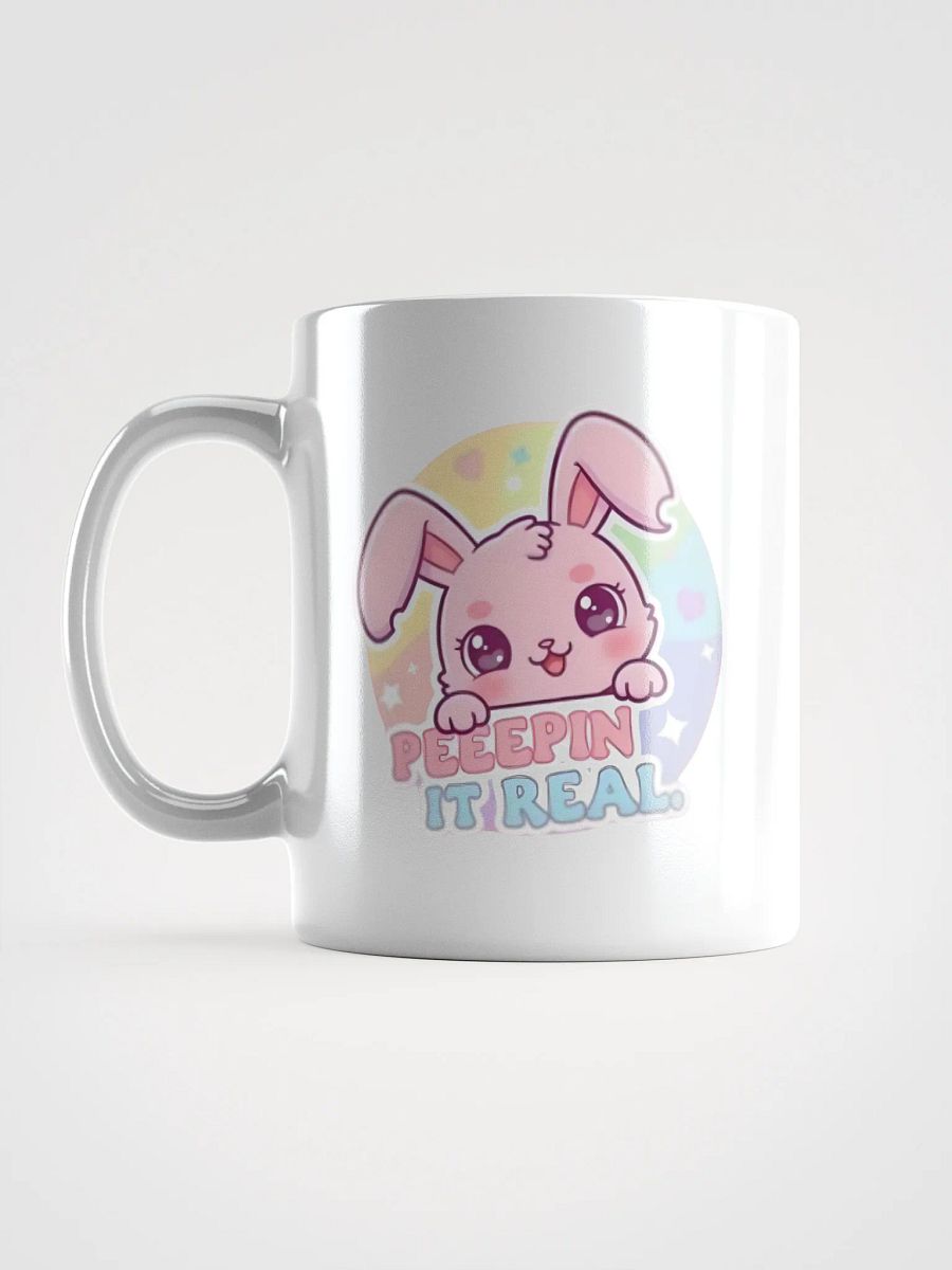 White Glossy Mug Peepin product image (6)