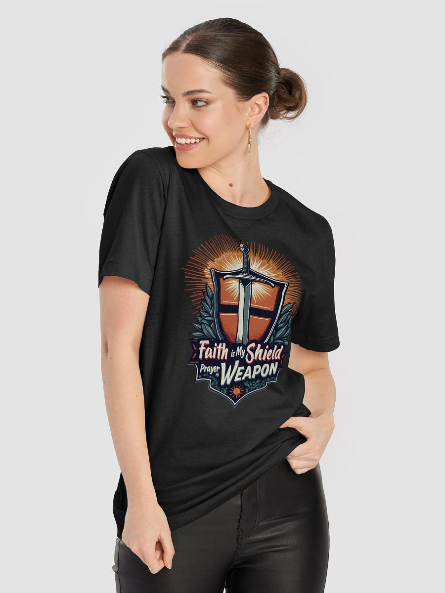 Faith Warrior Shield T-Shirt product image (47)