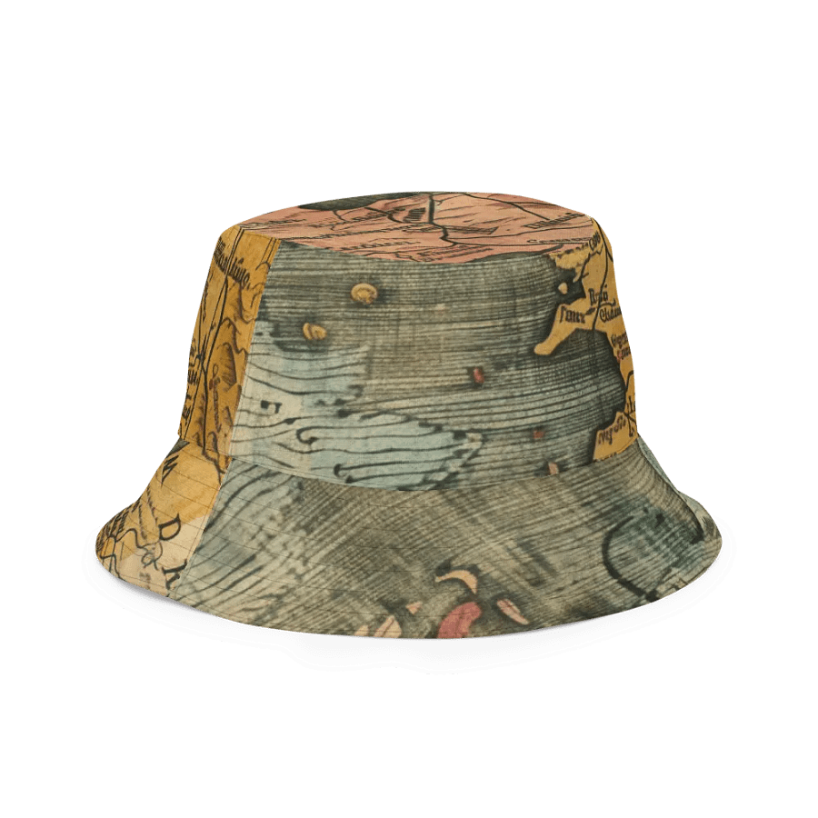 Timeless Voyage: Antique Map of Europe and Africa Reversible Bucket Hat product image (10)