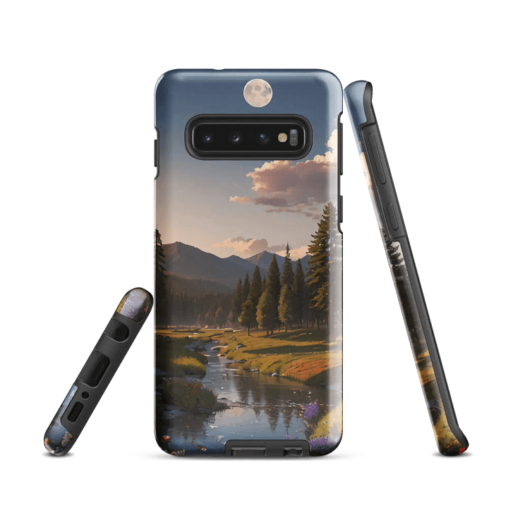 River Valley Samsung Tough Case - Tranquil Mountain Landscape Design product image (1)