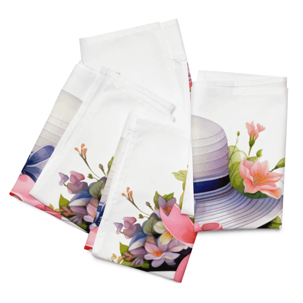 Floral Elegance Cloth Napkin Set (4) product image (4)