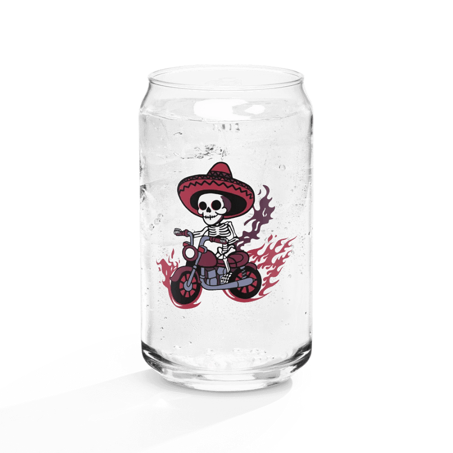 Bone to be Wild 16oz Can-Shaped Drinking Glass product image (12)