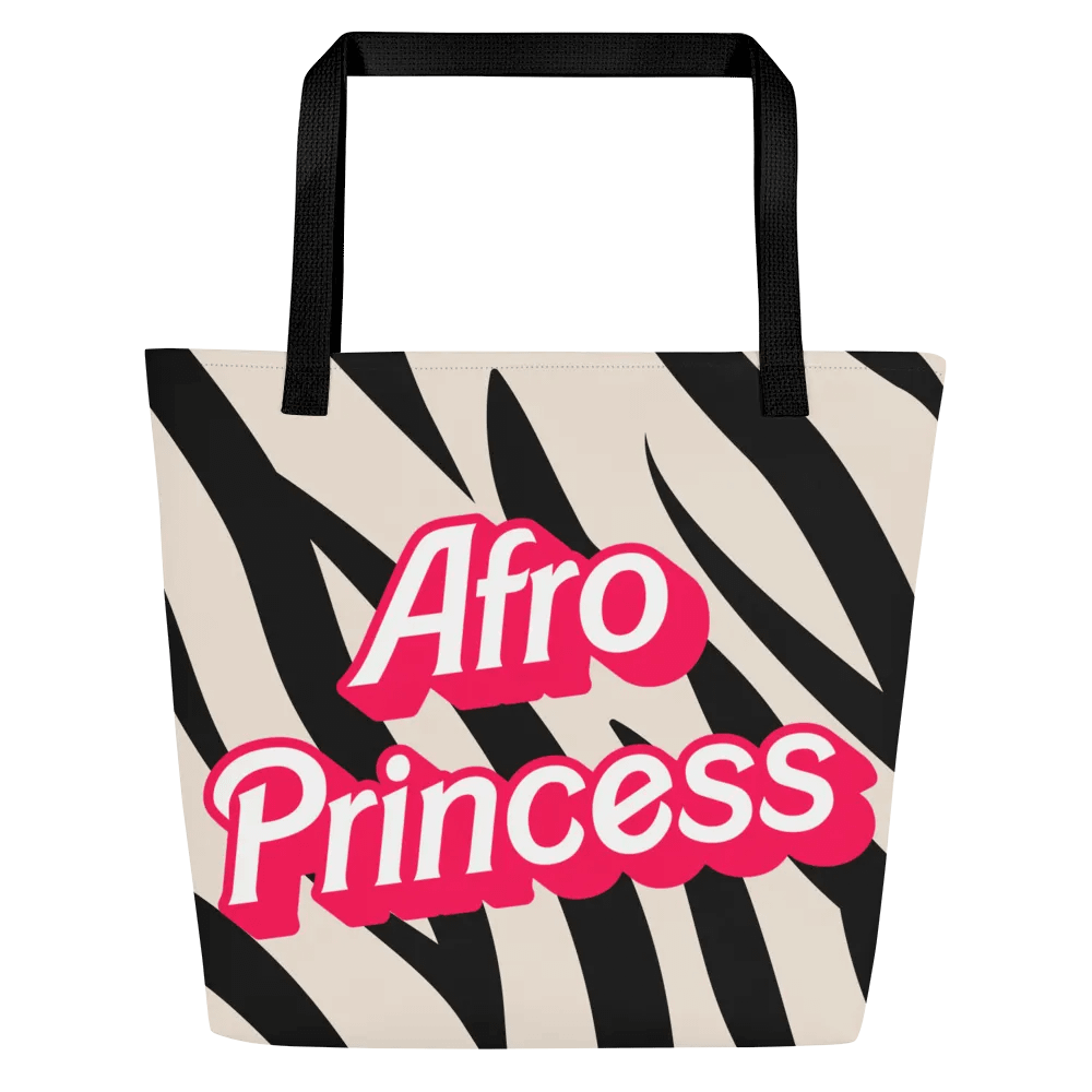 Afro Princess Polyester Tote (Zebra) product image (1)