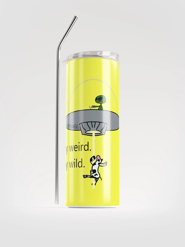 Stay Weird. Stay Wild. Tumbler (Yellow). product image (1)