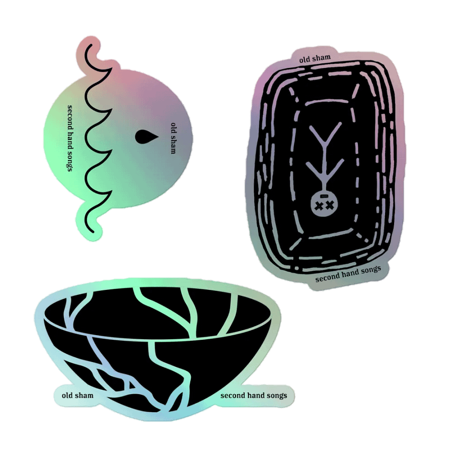 lyric design holo stickers product image (1)