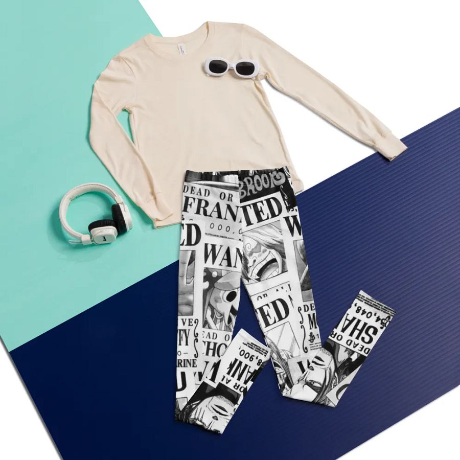 Kids Leggings – Wanted Poster Print for Bold & Adventurous Style product image (5)