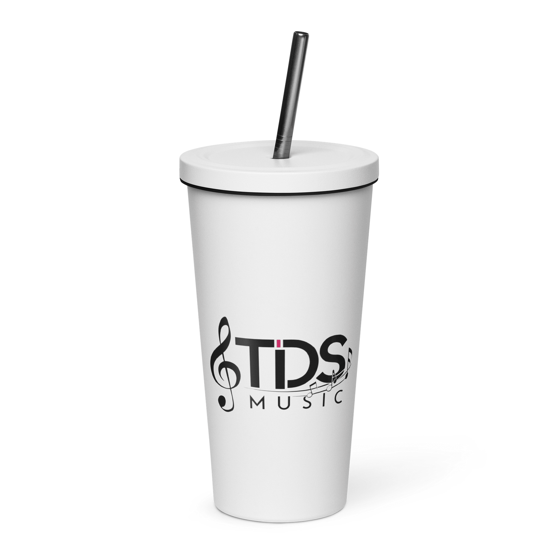 TDS Music Insulated Stainless Steel Tumbler with Straw - 20oz Music Themed product image (1)