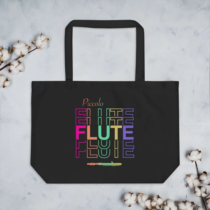 Symmetrical Flute Graphic Tote Bag - Piccolo product image (1)