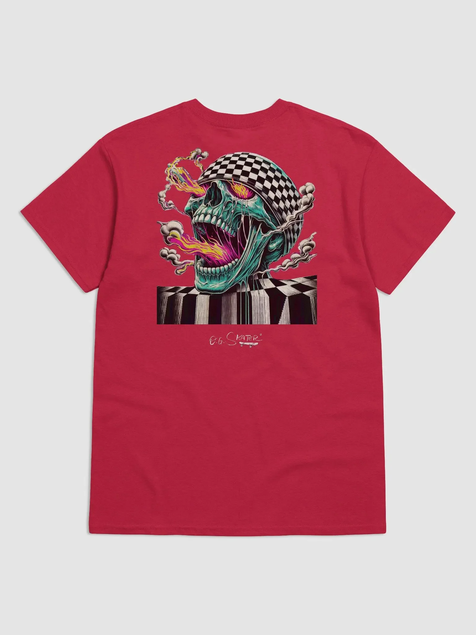 “Burning Skull” Tee – Gildan Heavy Cotton by O.G. Skater® product image (1)