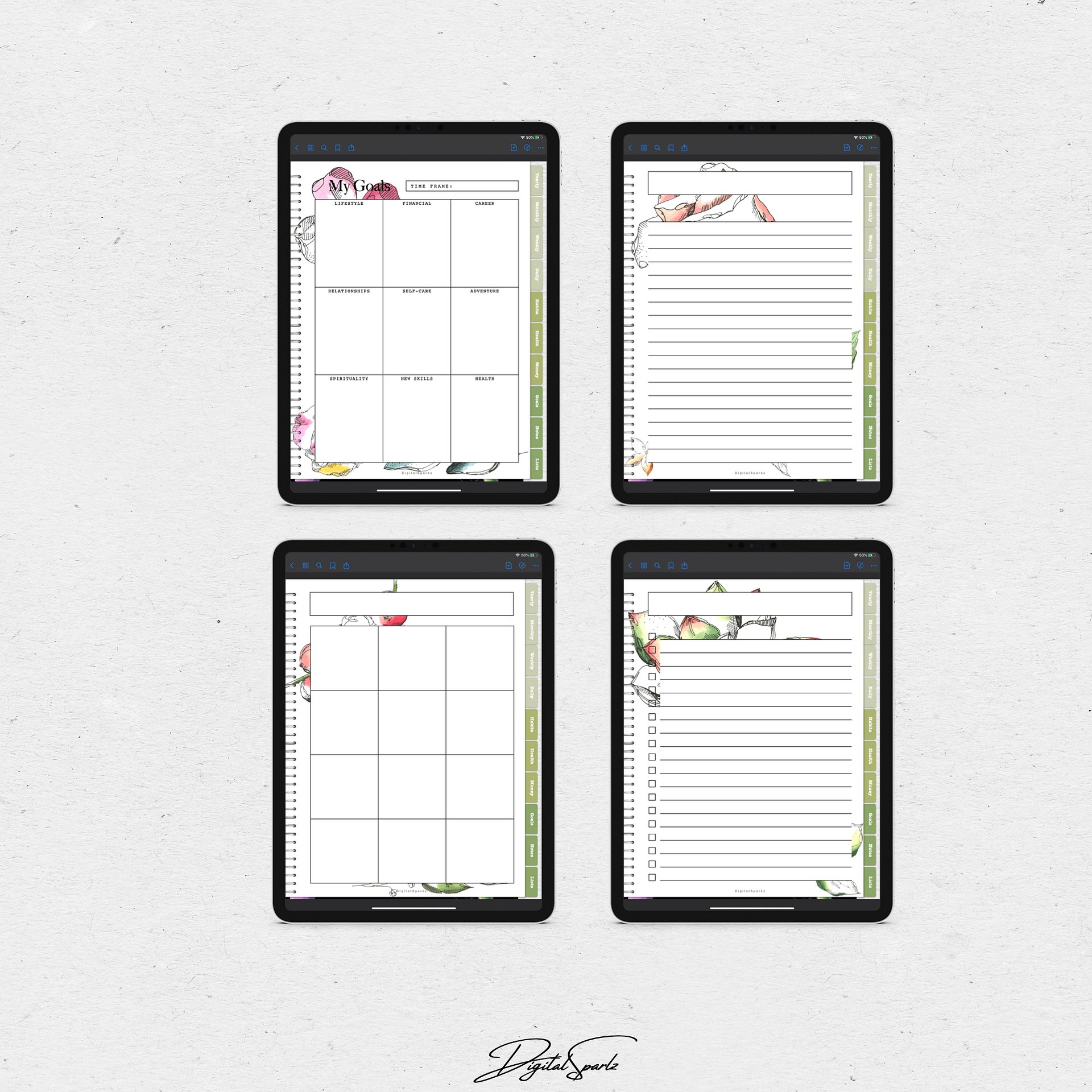 Botanical Digital Planner product image (4)