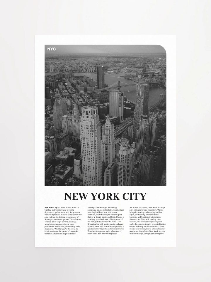 New York 03 Newspaper Poster product image (1)