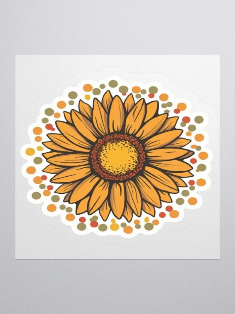 Exclusive Sunflower Decorative Sticker | Premium Kiss Cut Vinyl | Ideal for Laptops, Cars, and More product image (1)
