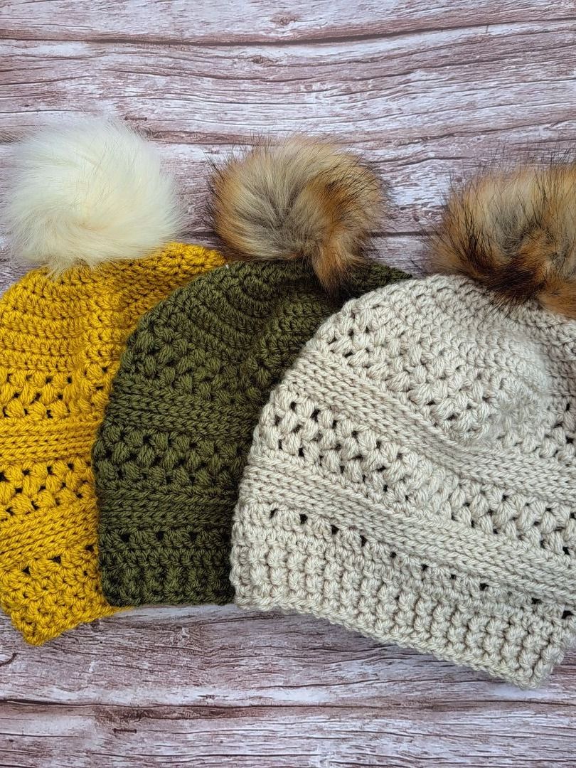 Moonberry Puff Slouch Beanie Crochet Pattern product image (2)