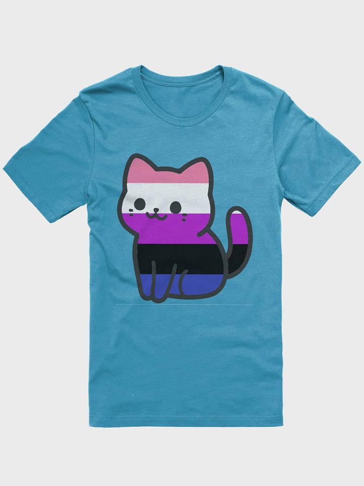 Genderfluid Pride Kitty Woman's Shirt product image (7)