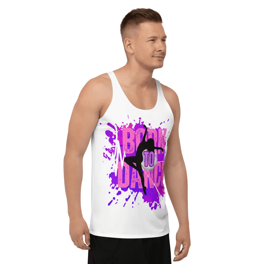 Born to Dance Her Silhouette Energetic Vibes Full Print Tank product image (10)