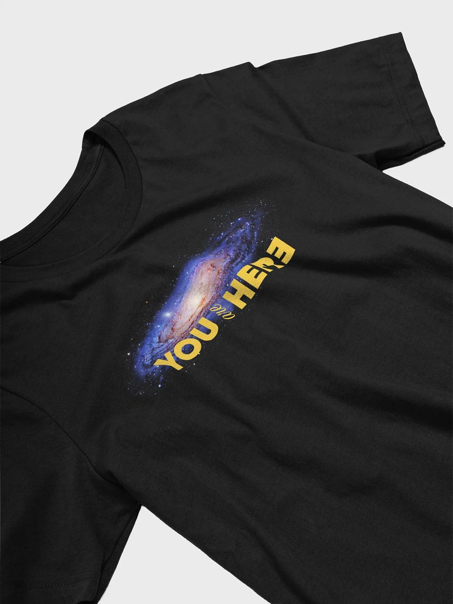 You are here: Milky Way galaxy map — Short-Sleeve Unisex T-Shirt, space t-shirt, star map product image (9)