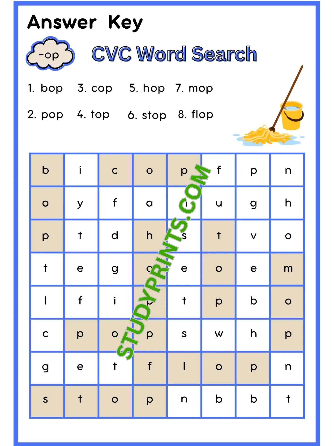 CVC Words Word Search Puzzle For Kids product image (3)