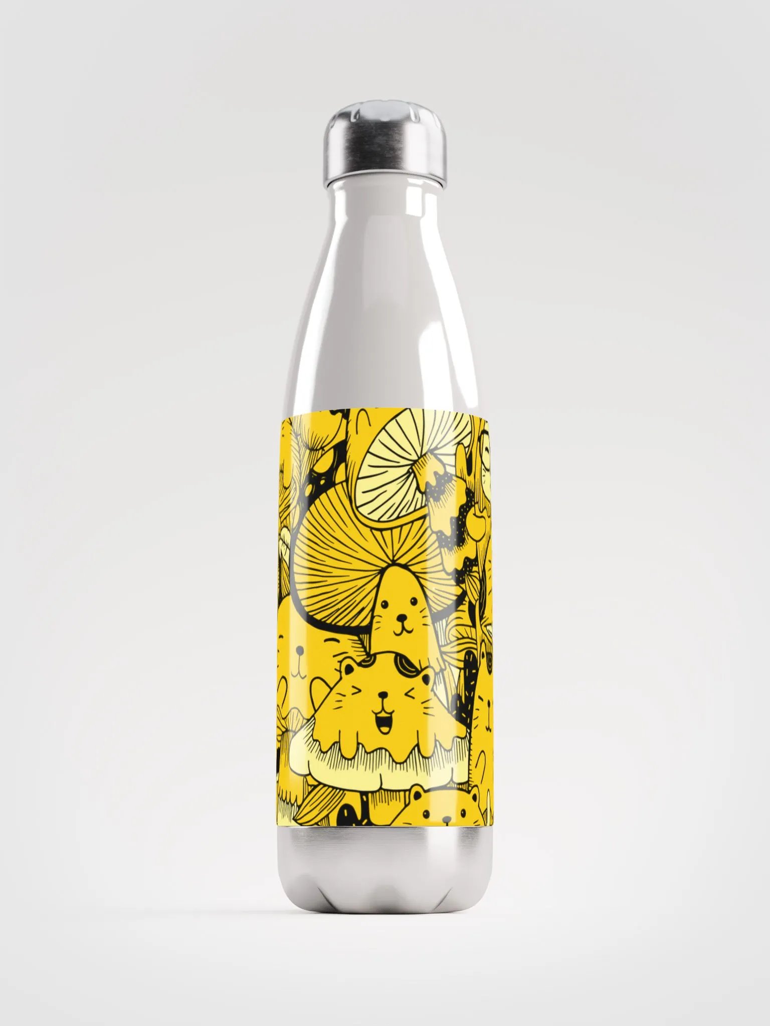 Mewshroom Madness Cat Water Bottle product image (1)