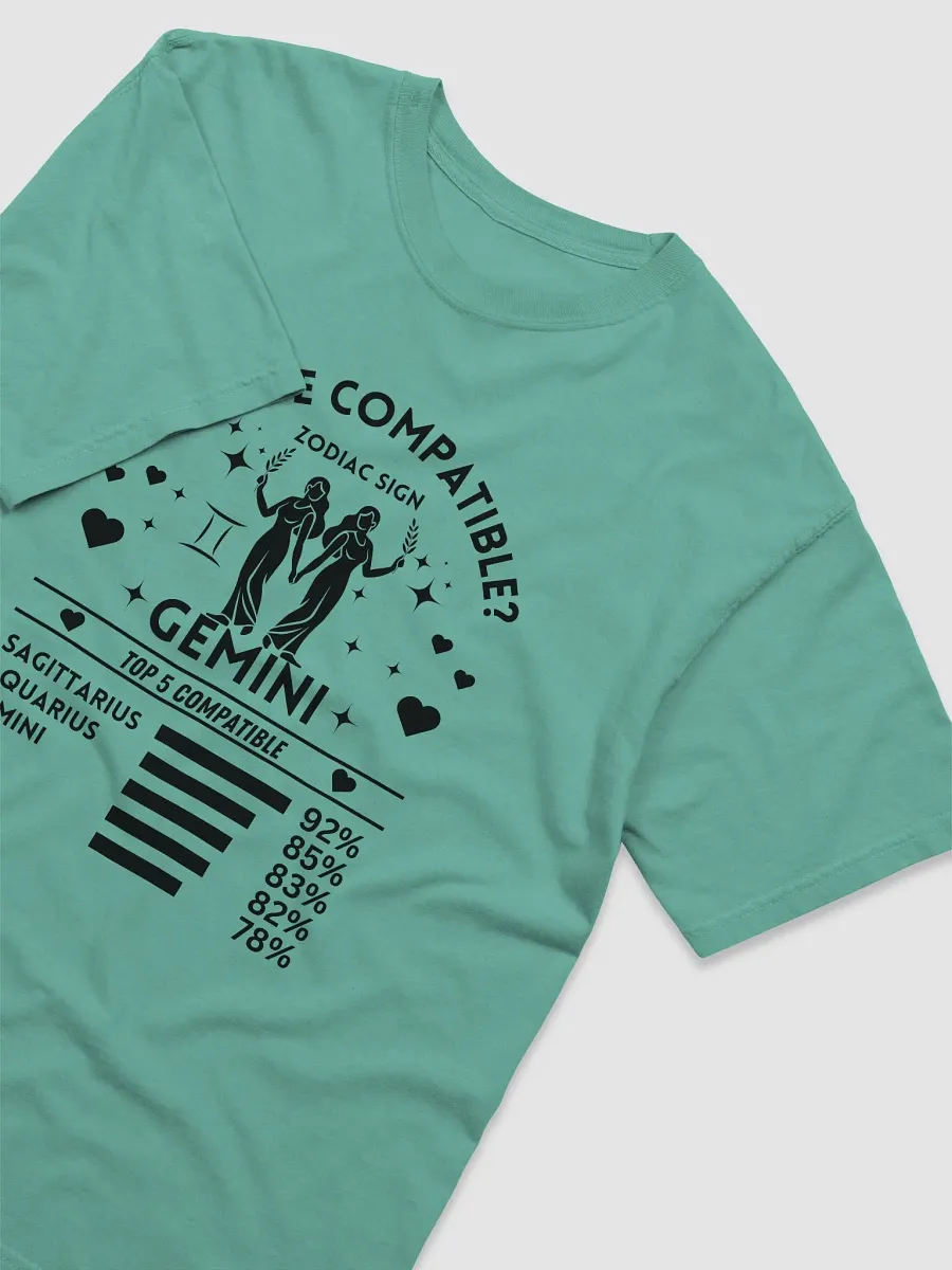 Gemini Zodiac Sign Romantic Compatibility T-Shirt - Light Comfort Colors 1717 product image (69)