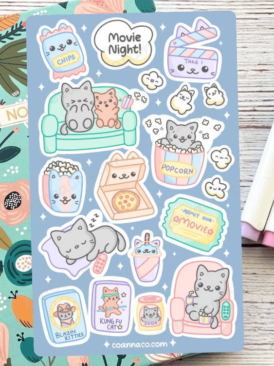 Movie Night Sticker Sheet product image (2)