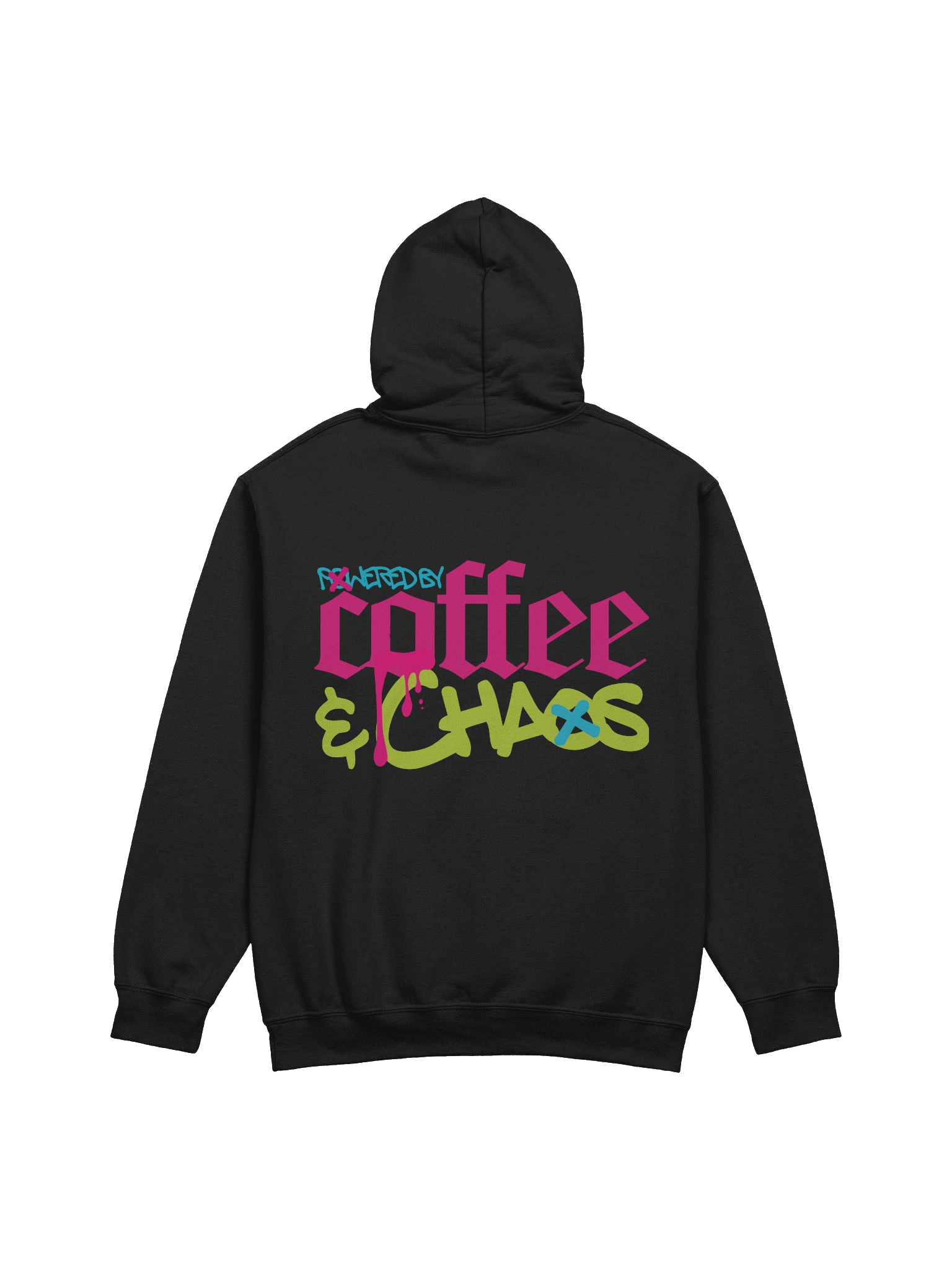 Powered by Coffee & Chaos Streetwear Hoodie product image (2)