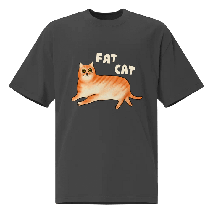 Fat Cat - Oversized Faded T-Shirt product image (1)