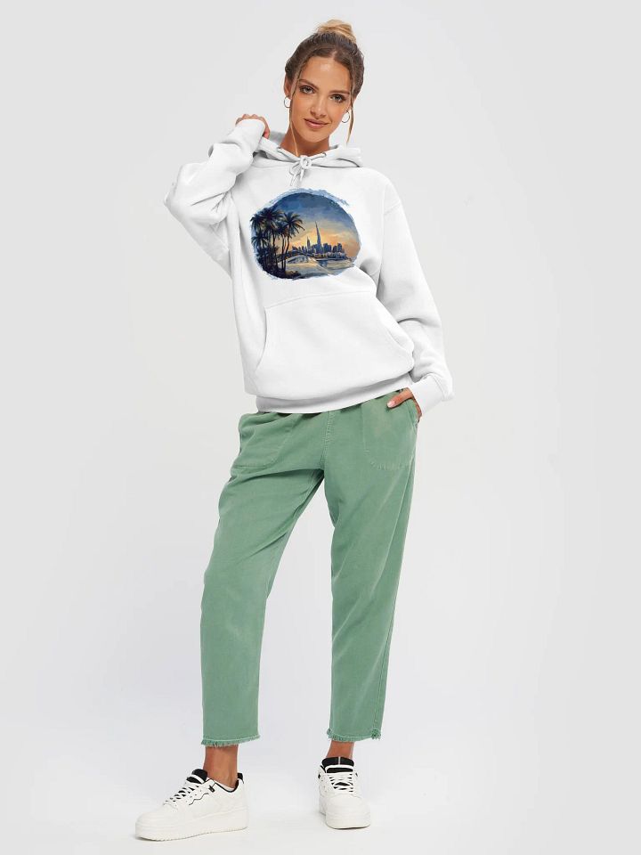 Chill Dubai Vibes – Burj Khalifa Sunset Unisex Hoodie product image (2)