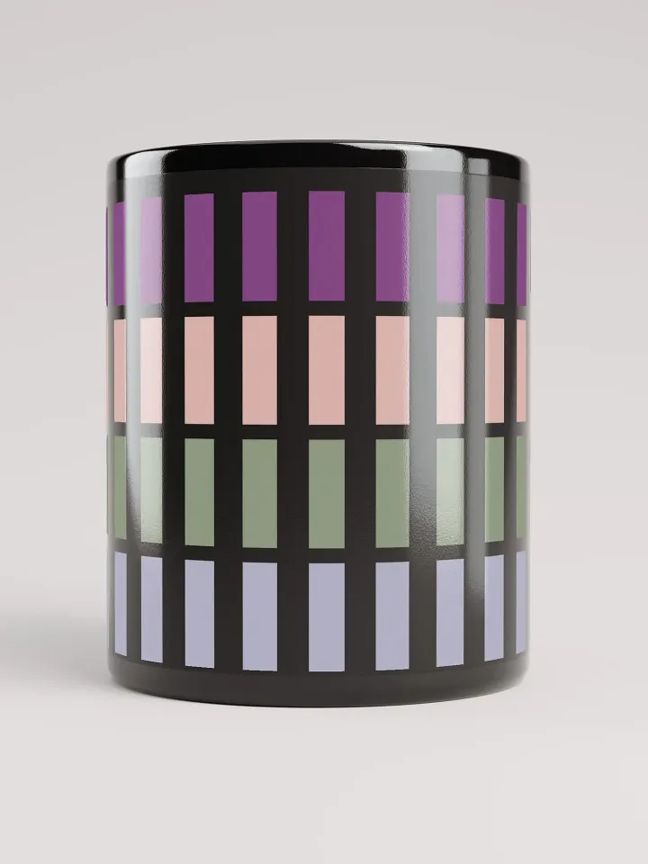 Contrasting Colores Rectangle Patterns Black Mug product image (3)