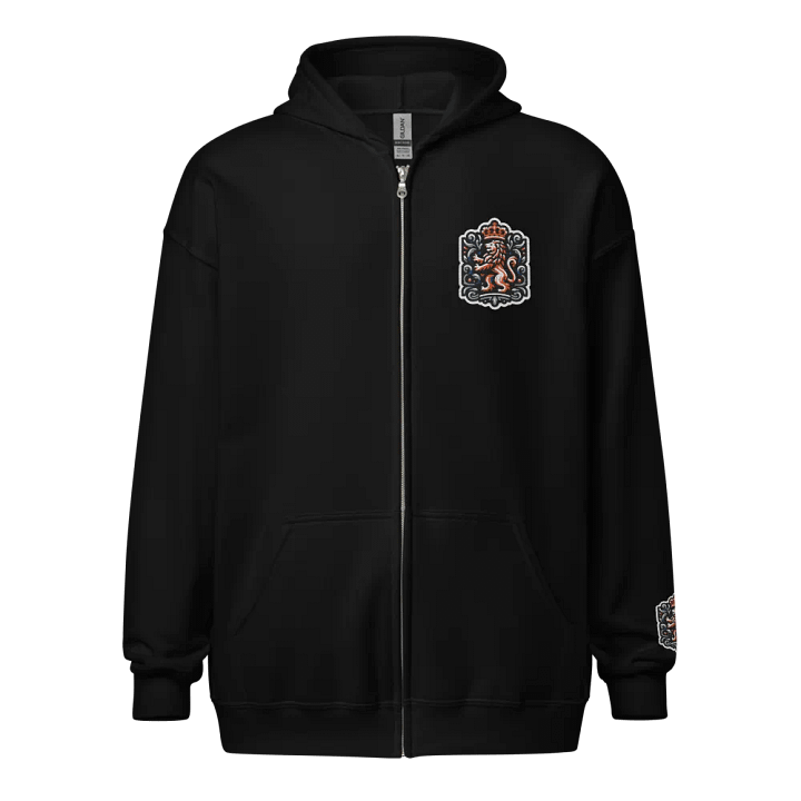Bronze Regal Lion Crest Zip Hoodie product image (1)