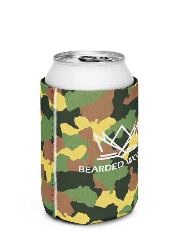 Coozie Can Cooler (Design: Bearded Woodz) Custom Army product image (2)