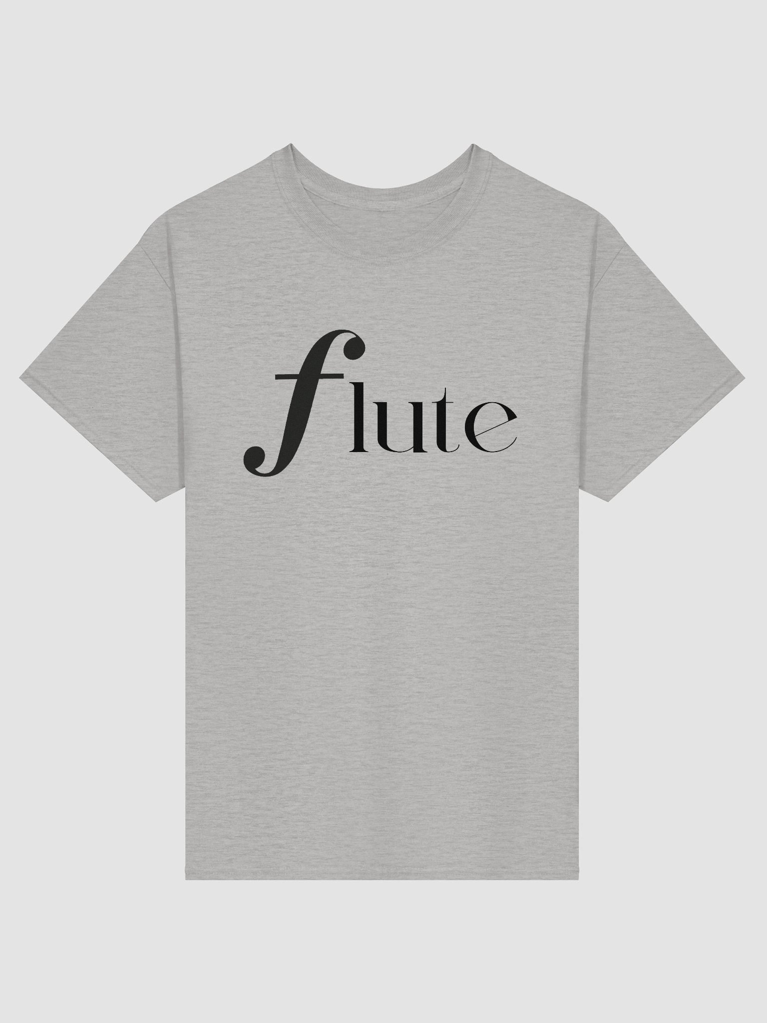 Forte Flute Tee - Black Letters - Flute - Unisex product image (7)