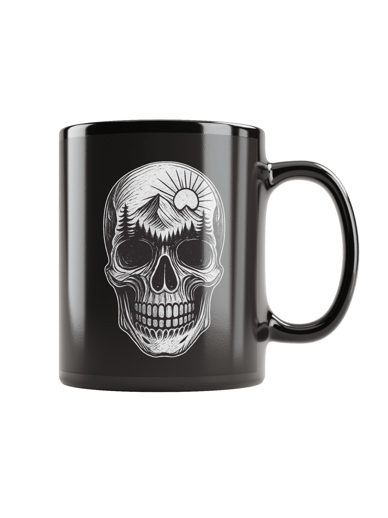Rugged Sportsmen Skull & Mountain Coffee Mug product image (1)
