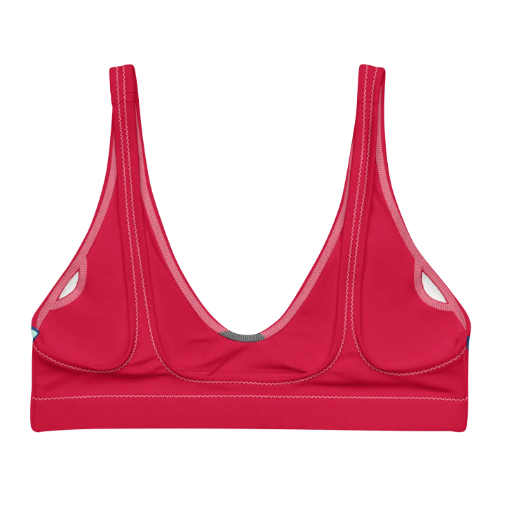Print Recycled Padded Bikini Top – Swim with Style & Sustainability! product image (2)