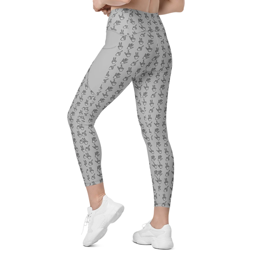Bone Zone grey pattern pocket leggings product image (5)