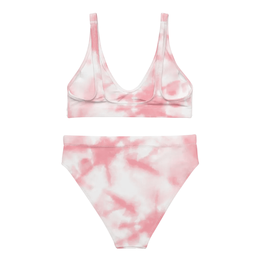 Pink Starburst Tie-Dye High Waisted Bikini Set product image (4)