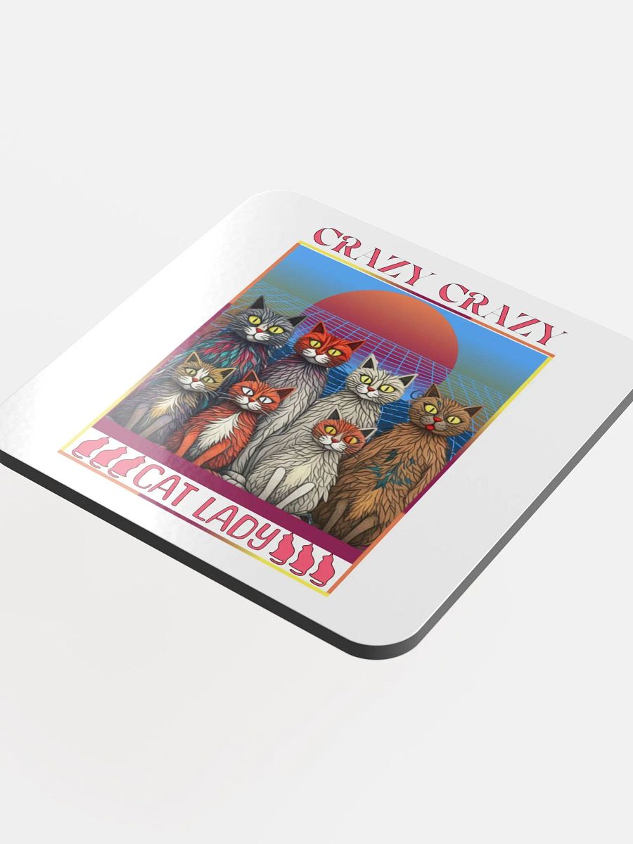Crazy Crazy Cat Lady Sunset Coaster Set product image (4)